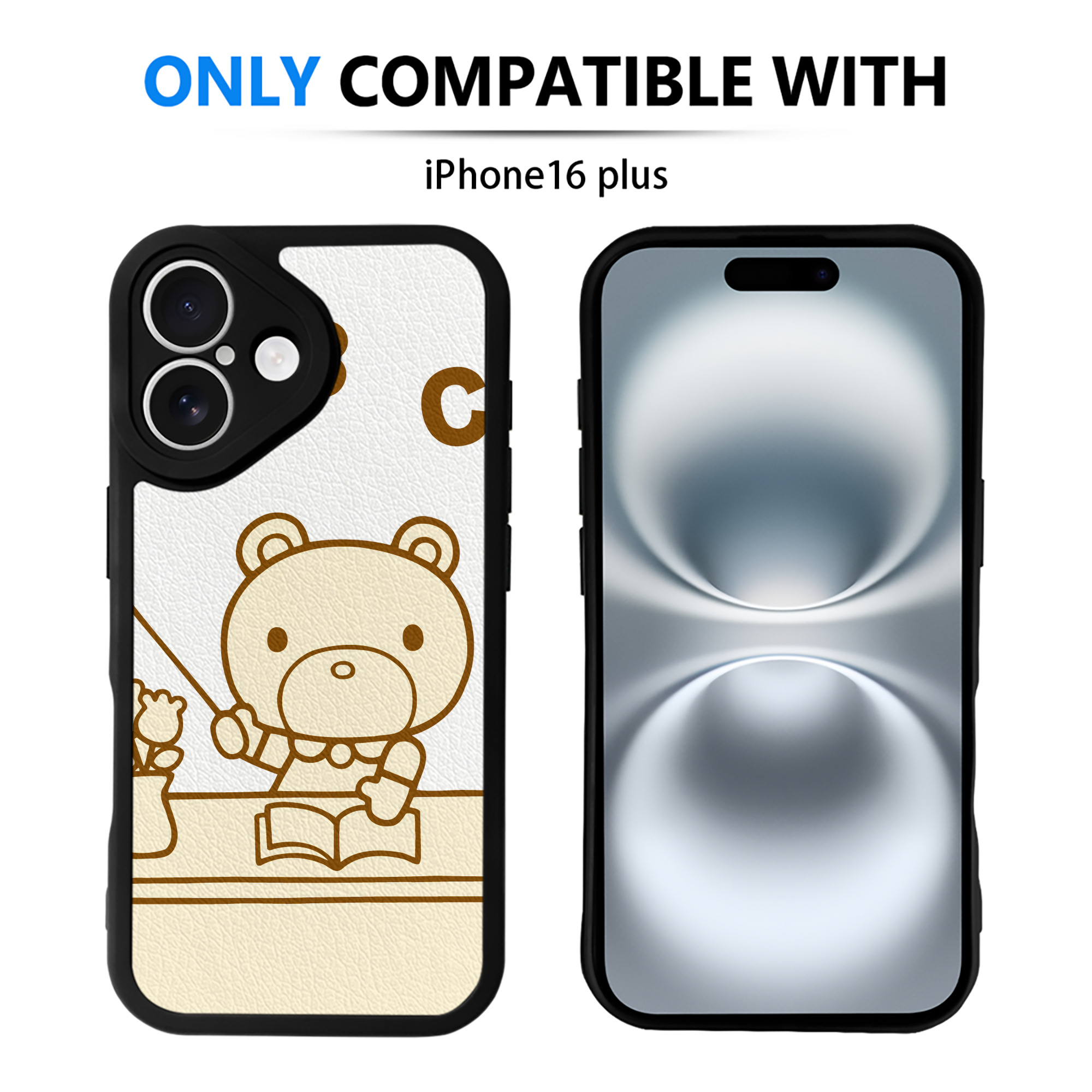 （画像用） Hello Kitty ハローキティ 【iPhone 16シリーズ対応】シリコンスマホケース（レザー調） 材質：シリコン